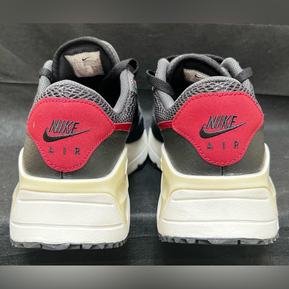 Nike Air Max SYSTM Black/Team Red/Anthr Men's Sneakers Size 11.5 Preowned - Picture 6 of 9